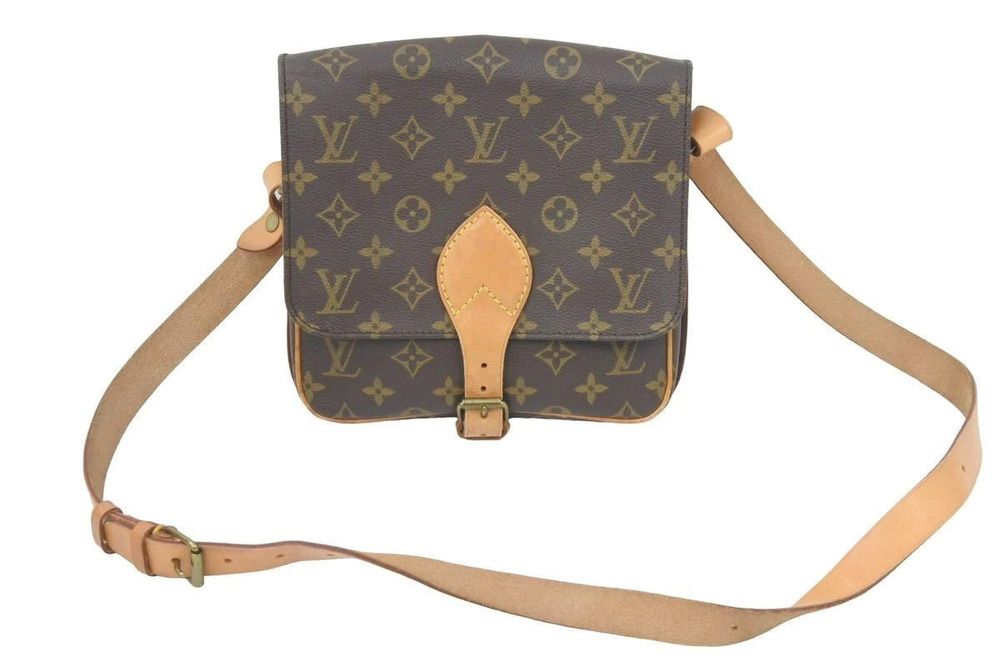 Louis Vuitton Cartouchiere Shoulder Bag Brown Monogram